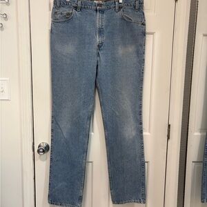 Vintage Levi's 530 Men’s Jeans Brown Tab Denim Regular Fit Straight Distressed